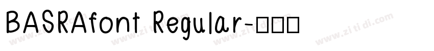BASRAfont Regular字体转换